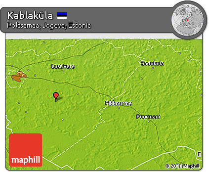 Physical 3D Map of Kablaküla