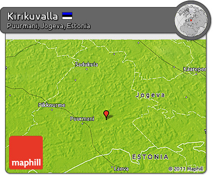 Physical 3D Map of Kirikuvalla