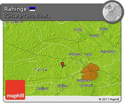 Physical 3D Map of Rahinge