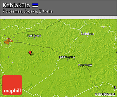 Physical 3D Map of Kablaküla