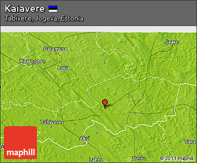 Physical 3D Map of Kaiavere