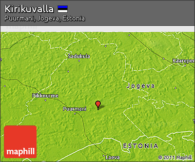 Physical 3D Map of Kirikuvalla