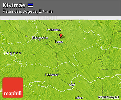 Physical 3D Map of Kivimäe