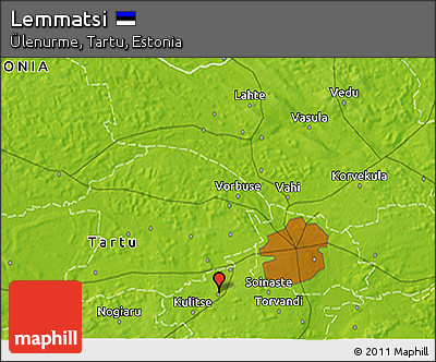 Physical 3D Map of Lemmatsi