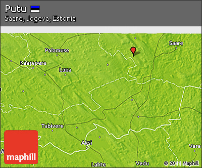 Physical 3D Map of Putu
