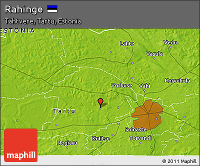 Physical 3D Map of Rahinge
