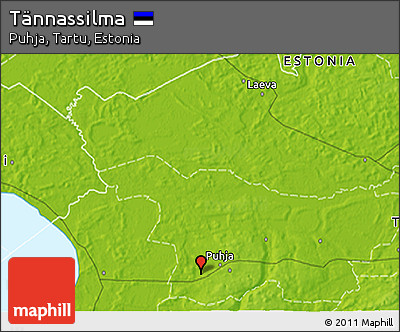 Physical 3D Map of Tännassilma