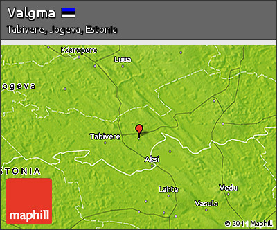 Physical 3D Map of Valgma