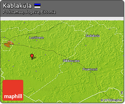 Physical 3D Map of Kablaküla