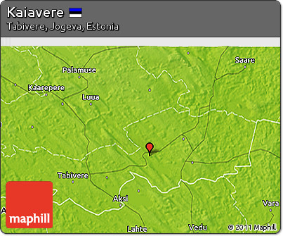 Physical 3D Map of Kaiavere