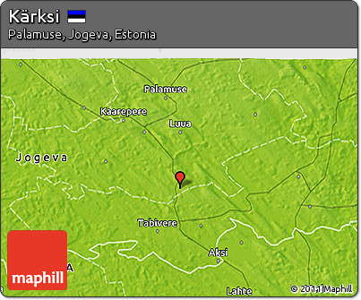 Physical 3D Map of Kärksi