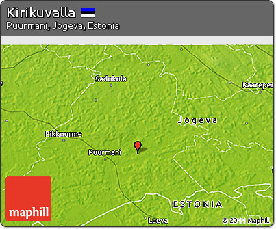 Physical 3D Map of Kirikuvalla