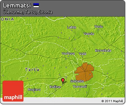 Physical 3D Map of Lemmatsi