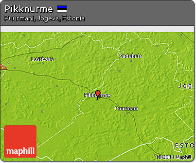 Physical 3D Map of Pikknurme