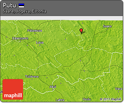 Physical 3D Map of Putu