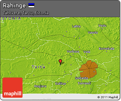 Physical 3D Map of Rahinge