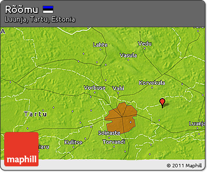 Physical 3D Map of Rõõmu