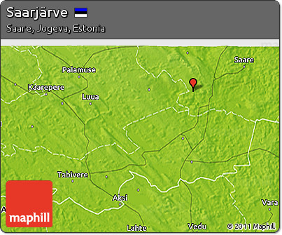 Physical 3D Map of Saarjärve