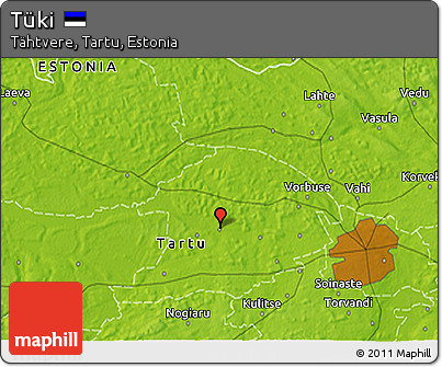 Physical 3D Map of Tüki