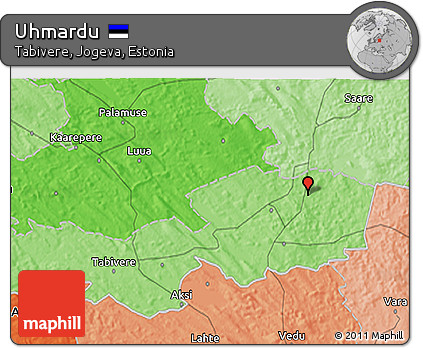 Political 3D Map of Uhmardu
