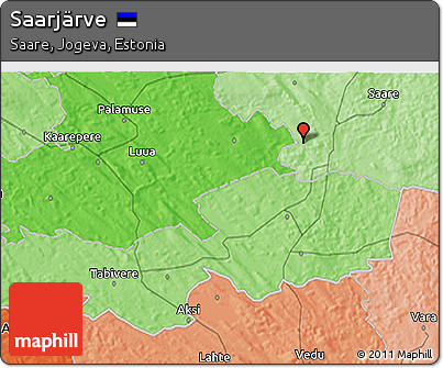 Political 3D Map of Saarjärve