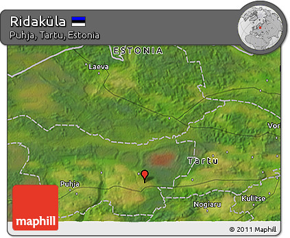 Satellite 3D Map of Ridaküla