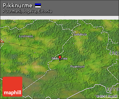 Satellite 3D Map of Pikknurme