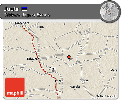 Shaded Relief 3D Map of Juula