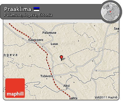 Shaded Relief 3D Map of Praaklima