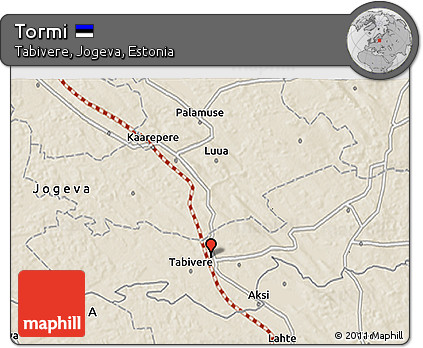 Shaded Relief 3D Map of Tormi