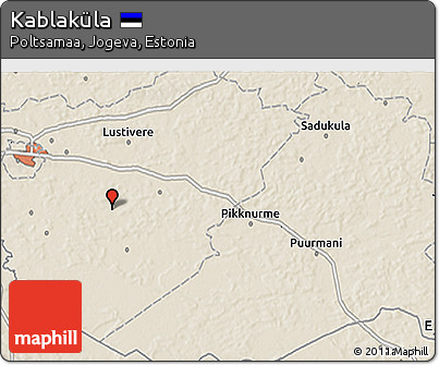 Shaded Relief 3D Map of Kablaküla