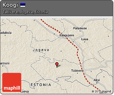 Shaded Relief 3D Map of Koogi