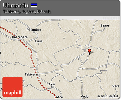 Shaded Relief 3D Map of Uhmardu
