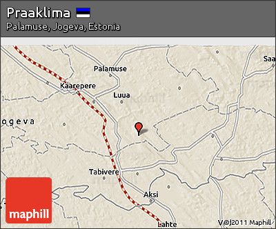 Shaded Relief 3D Map of Praaklima