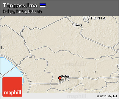 Shaded Relief 3D Map of Tännassilma