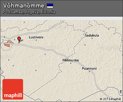 Shaded Relief 3D Map of Võhmanõmme