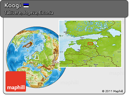 Physical Location Map of Koogi