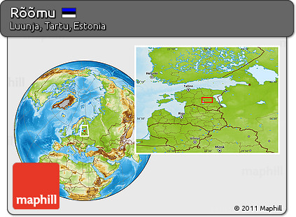Physical Location Map of Rõõmu