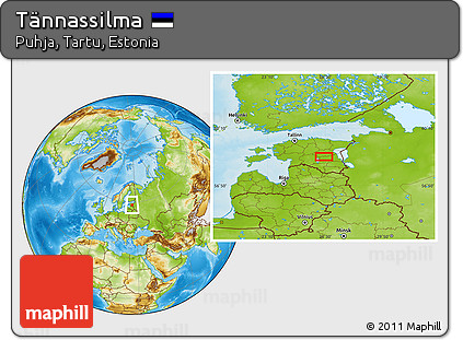 Physical Location Map of Tännassilma