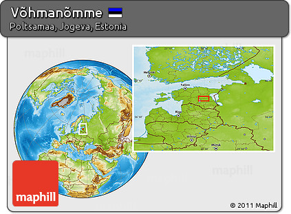 Physical Location Map of Võhmanõmme