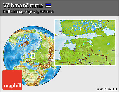 Physical Location Map of Võhmanõmme