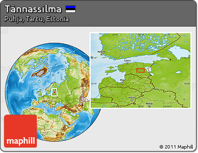 Physical Location Map of Tännassilma