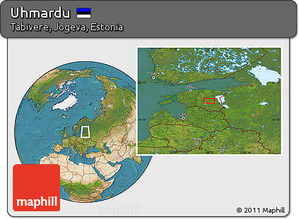 Satellite Location Map of Uhmardu