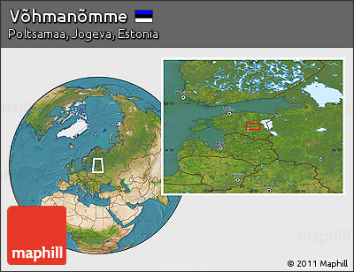 Satellite Location Map of Võhmanõmme