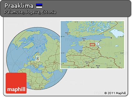 Savanna Style Location Map of Praaklima