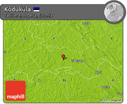 Physical Map of Kõduküla