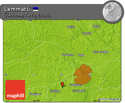 Physical Map of Lemmatsi