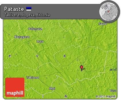 Physical Map of Pataste
