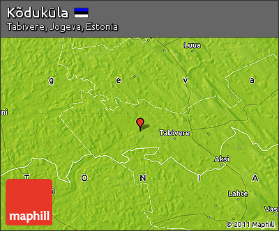 Physical Map of Kõduküla