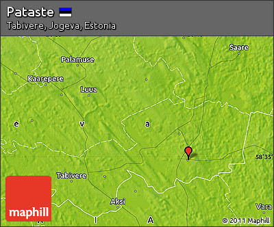 Physical Map of Pataste